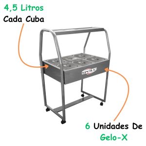 BUFFET SALADA GELO-X  6 CUBAS SPL-511  - SPOLU