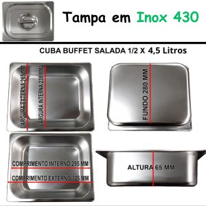 BUFFET SALADA GELO-X  6 CUBAS SPL-511  - SPOLU