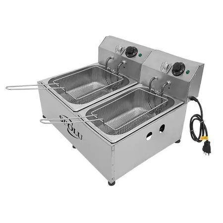 FRITADEIRA ELÉTRICA  2 CUBAS 220V SPL-571 - SPOLU