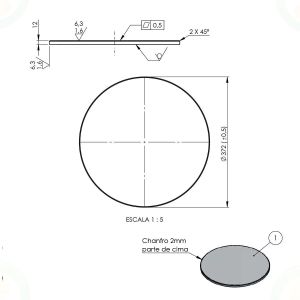 PANQUEQUEIRA SIMPLES A GAS ENP (PSG37-G) - RED CHAMELEON